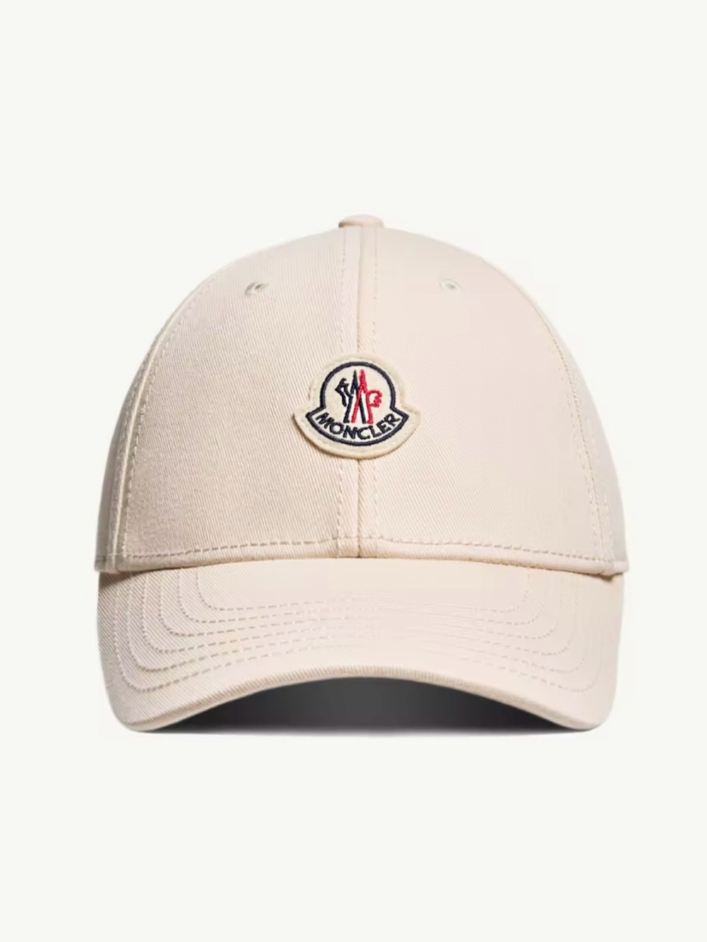 Moncler Kid's Logo-Patch Baseball Cap, Pink/Beige, Size L, 12Y US